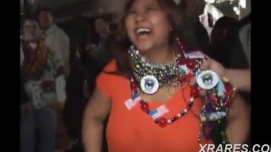 Mardi-Gras Tits Flashing~(2) X-Rares