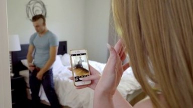 Step Sister Caught Me While I Sniffing Undies