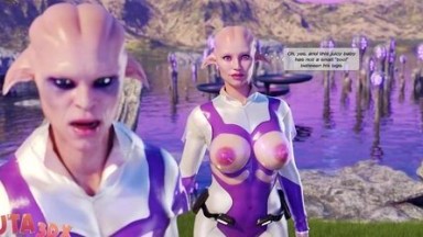 Futa3Dx - Hot Futa Girl Jois In Alien Threesome On Another Planet