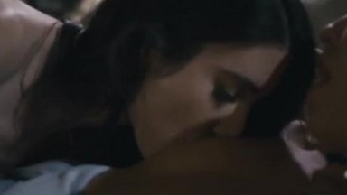 Cute lesbian couple Serena Blair and Adira Allure licking pussies