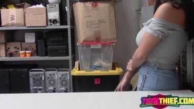 BIG-TITTED porn star rides UNIFORMED male's THICK dick