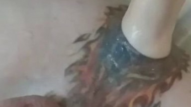 Fucks husband in the ass with hand