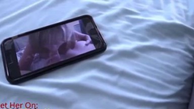 I caught big tits MILF stepmom making video for dating website and she fucked me so wild