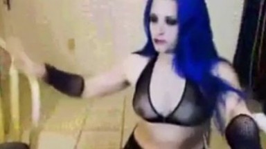 Gothic Chick Deepthroats and facefucks her bbc