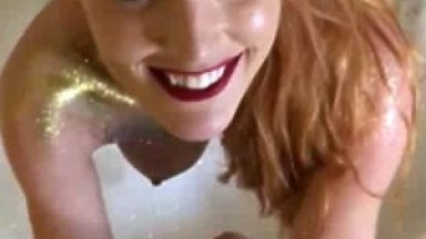 Redhead gf gives a head in bubble bath HD