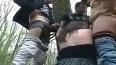 a french woman dogging in a woods