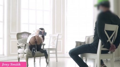 Jeny Smith Conducts a Psychological Experiment: Naked in the Dark with Butt Plug