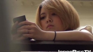 Naughty Japanese girls are splattering their warm streams of pee outdoor