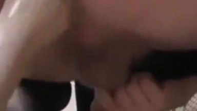 The wife slid her husband's asshole onto her fist.