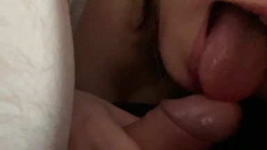 My neighbor sucks a thick cock