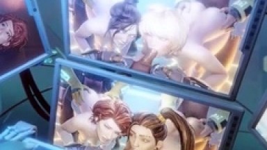 Two 3d Cartoon Cuties Are Ready For Their Bath